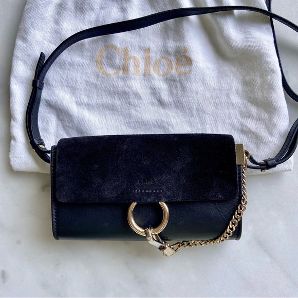 AUTHENTIC Chloe Faye Small Black Crossbody Bag - Picture 9 of 12